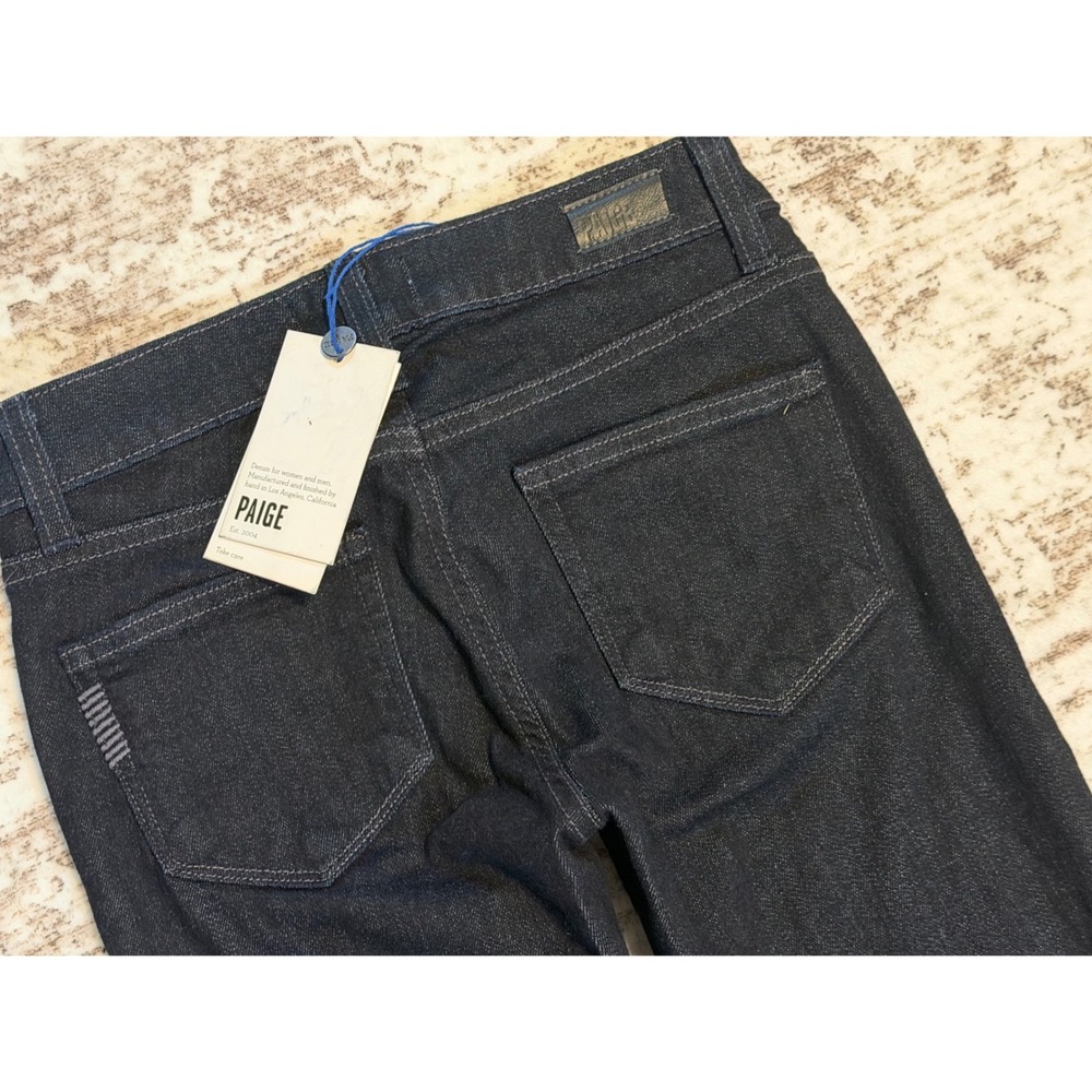PAIGE Manhattan Bootcut Jeans Women’s 25 Dark Indigo NWT - Picture 7 of 11